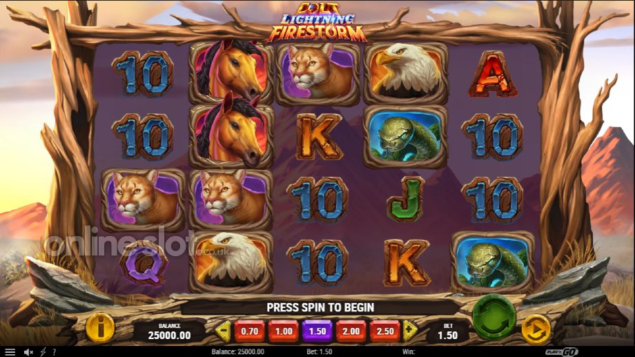 colt lightning firestorm slot base game