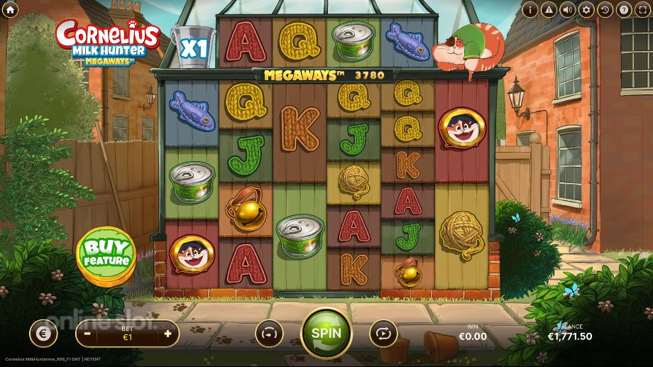 cornelius milk hunter megaways slot base game
