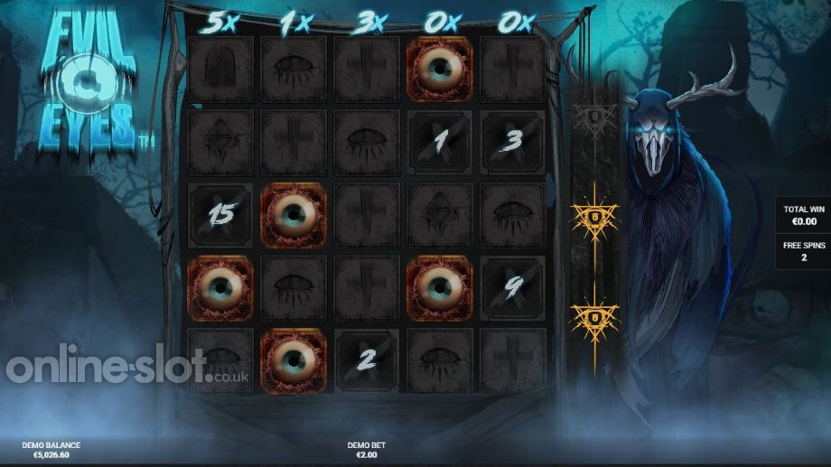 evil eyes free spins slot