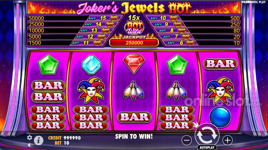jokers jewels hot slot base game