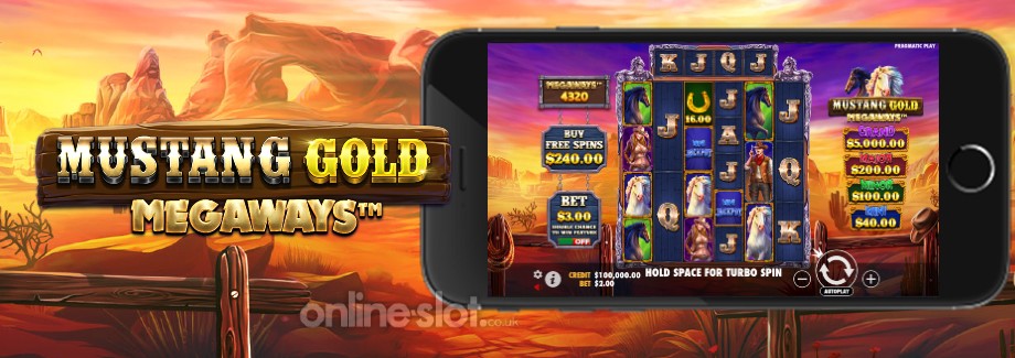 mustang gold megaways mobile slot
