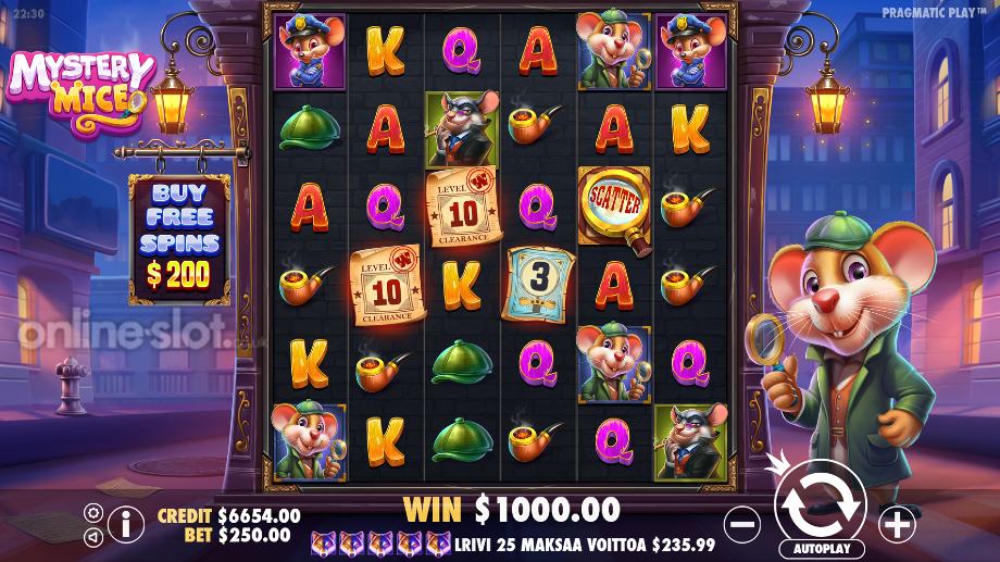 mystery mice slot base game
