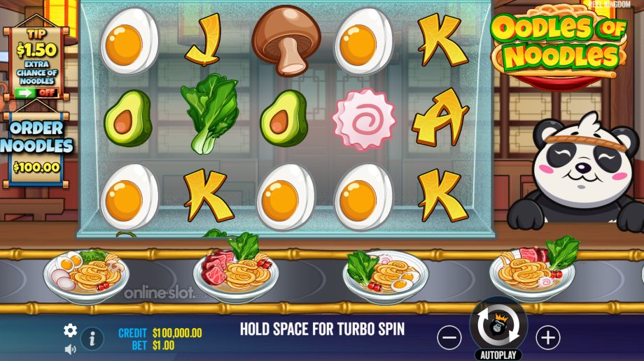 oodles of noodles slot base game
