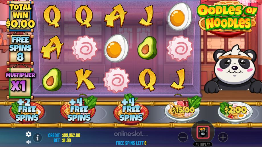 oodles of noodles slot free spins