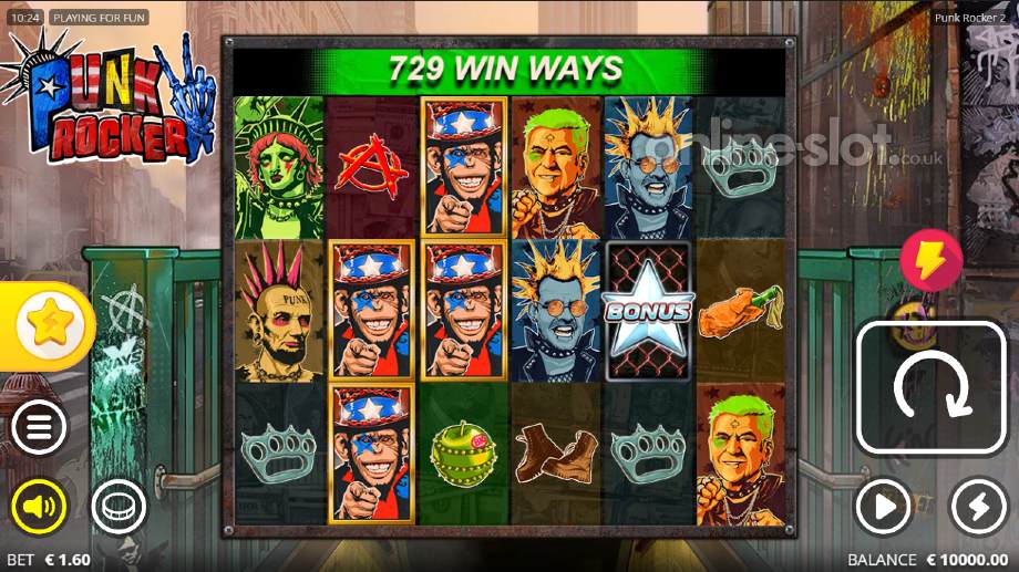 punk rocker 2 slot base game