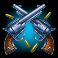 wanted unusual suspects slot pistols symbol