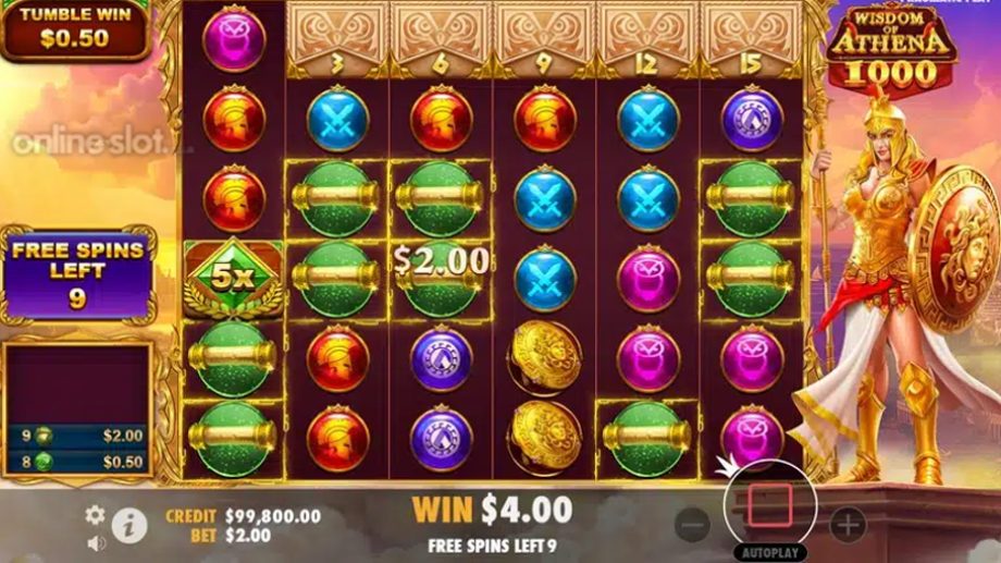 wisdom of athena 1000 slot free spins