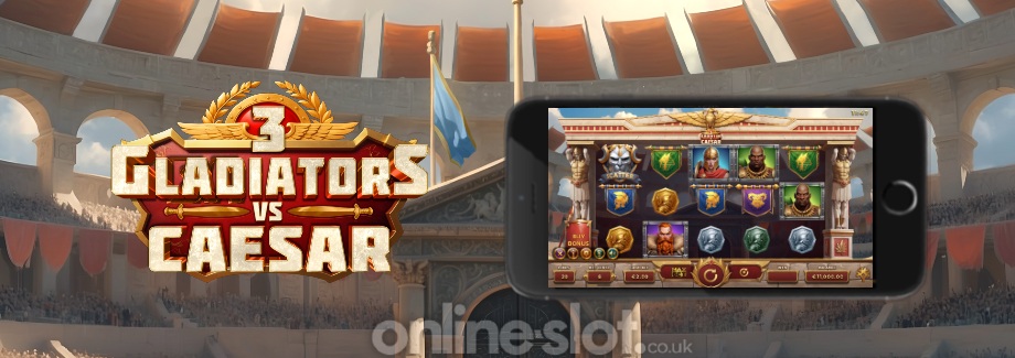 3 gladiators vs caesar mobile slot