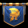3 gladiators vs caesar slot blue banner symbol