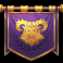 3 gladiators vs caesar slot purple banner symbol