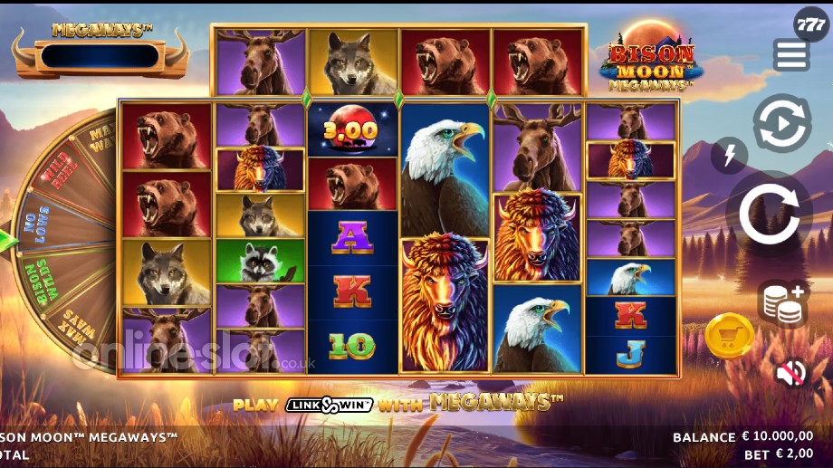 Bison Moon Megaways slot basegame