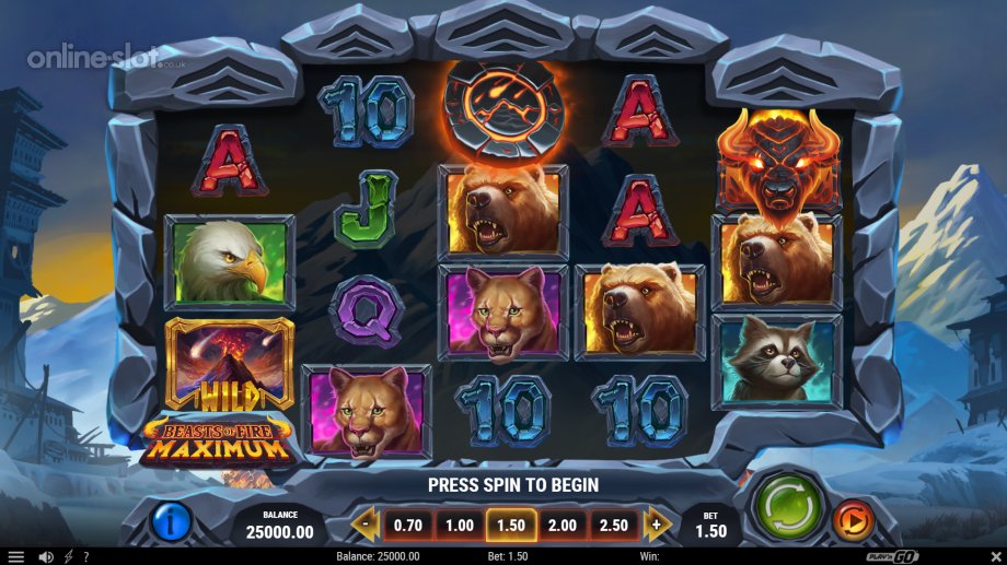 beasts of fire maximum slot base game