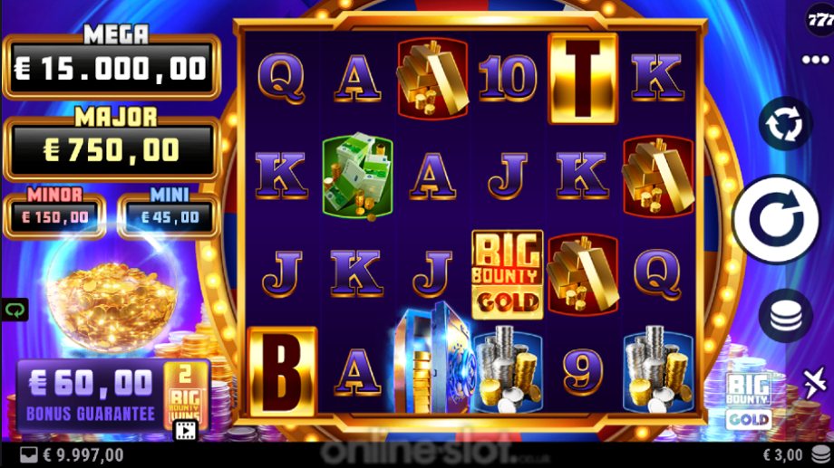 big bounty gold slot base game