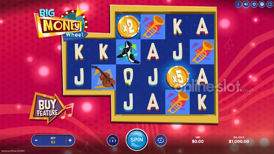 big money wheel slot base game