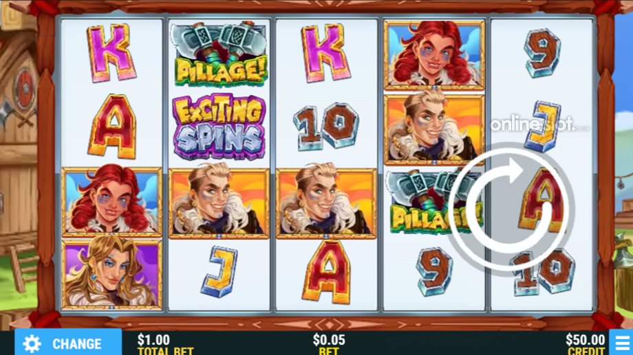 exciting vikings slot base game
