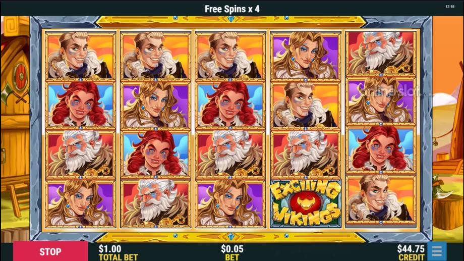 exciting vikings slot free spins