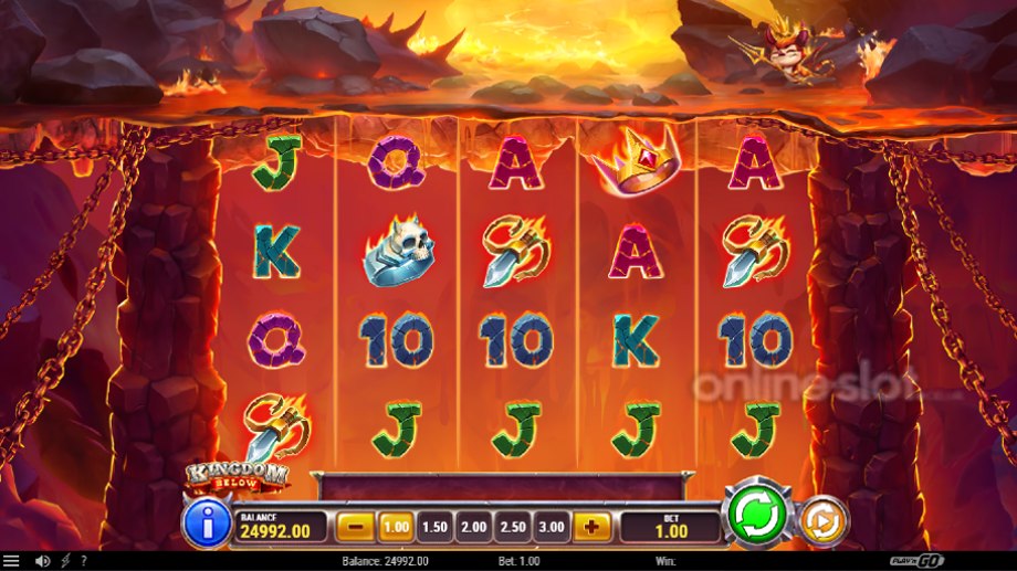 kingdom below slot base game
