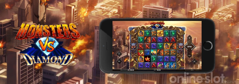 monsters vs diamond mobile slot