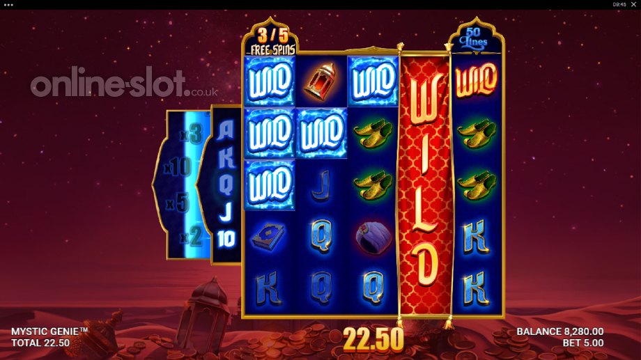 mystic genie free spins slot