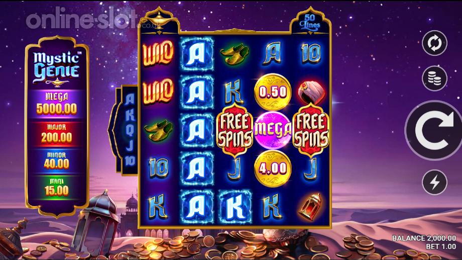 mystic genie slot base game