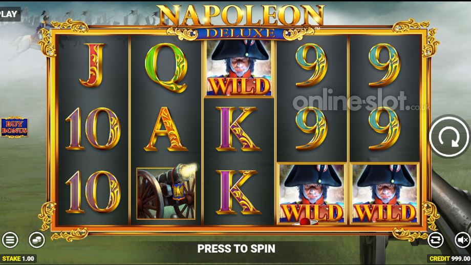 napoleon deluxe slot base game