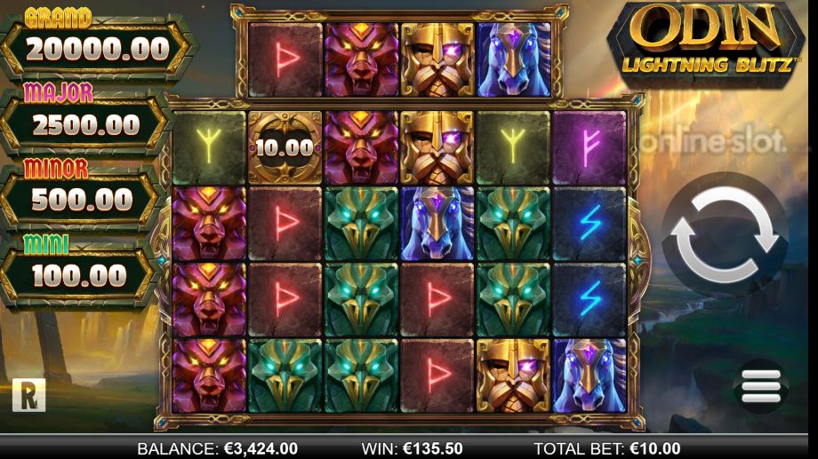 odin lightning blitz slot base game