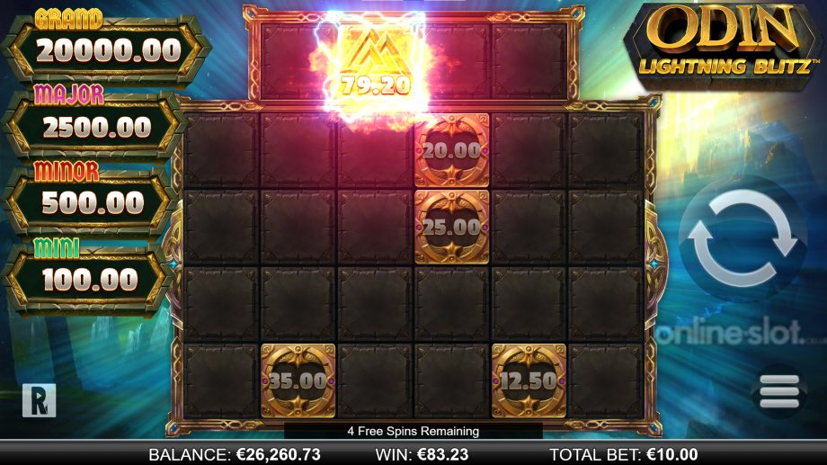 odin lightning blitz slot free spins