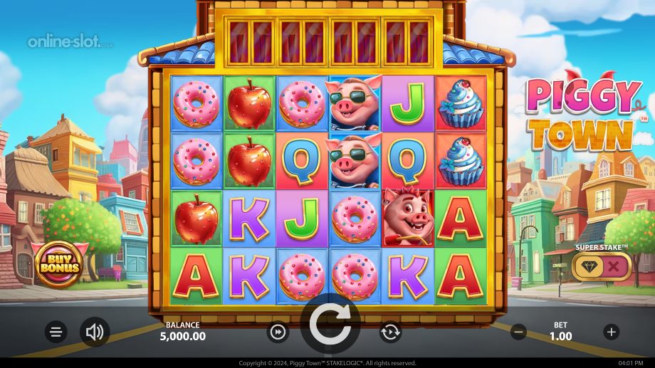piggy town slot base game