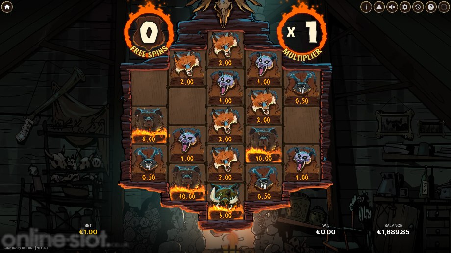 rabid randy slot free spins