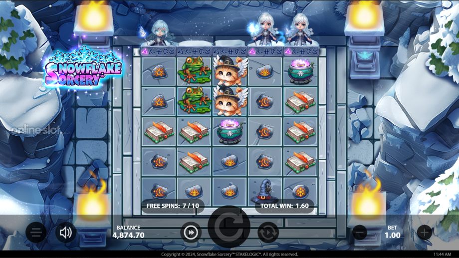snowflake sorcery slot free spins