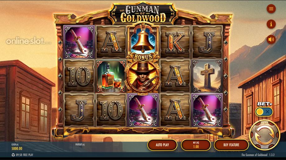 the gunman of goldwood slot base game