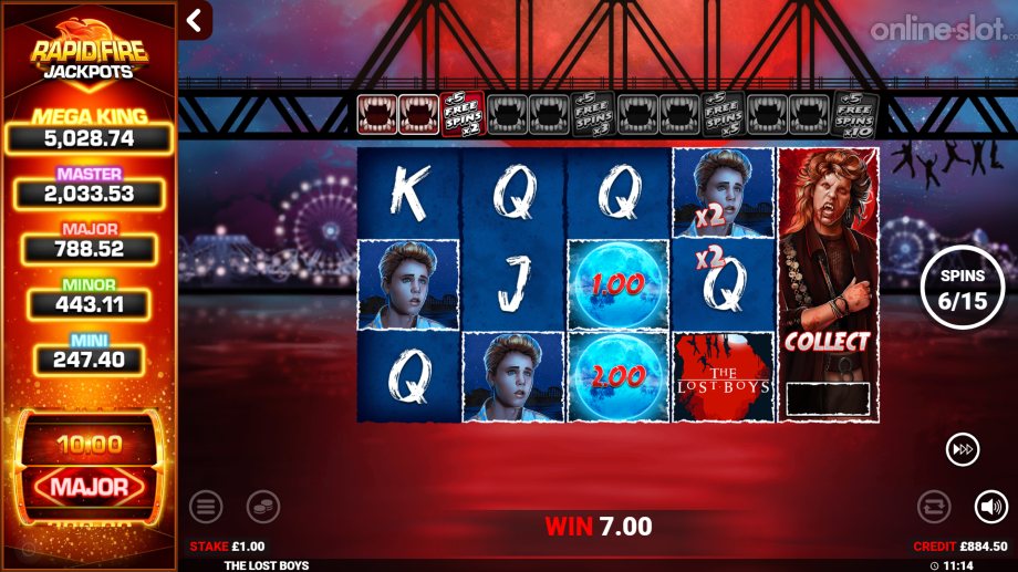 the lost boys slot free spins