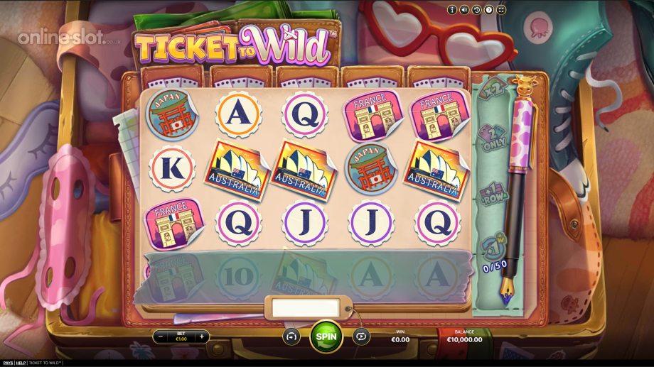 ticket to wild slot base game