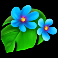 tiki secret slot blue flowers symbol