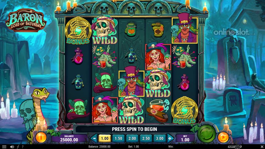 baron lord of saturday slot base game