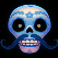 esqueleto explosivo 3 slot blue skull symbol