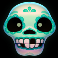 esqueleto explosivo 3 slot cyan skull symbol