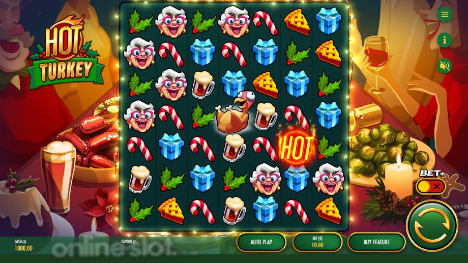 hot turkey slot base game