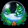 money sleigh slot snow globe symbol