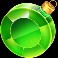 santa's xmas rush slot green ornament symbol