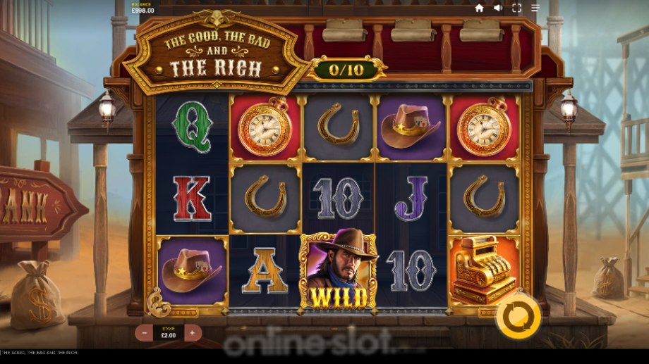 the good the bad and the rich slot base game