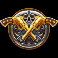 the good the bad and the rich slot crossed guns symbol