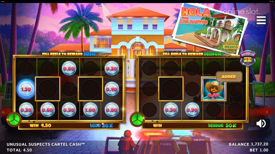 unusual suspects cartel cash slot link&win 4tune