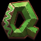 10 flaming bisons slot Q symbol