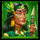 10 flaming bisons slot green woman symbol