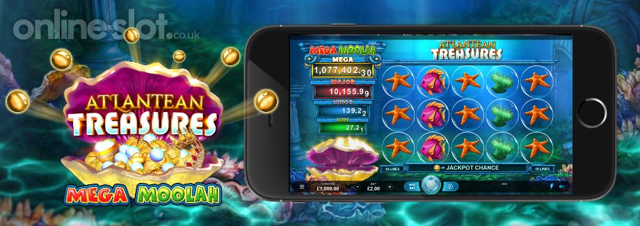 Atlantean Treasures Mega Moolah slot mobile