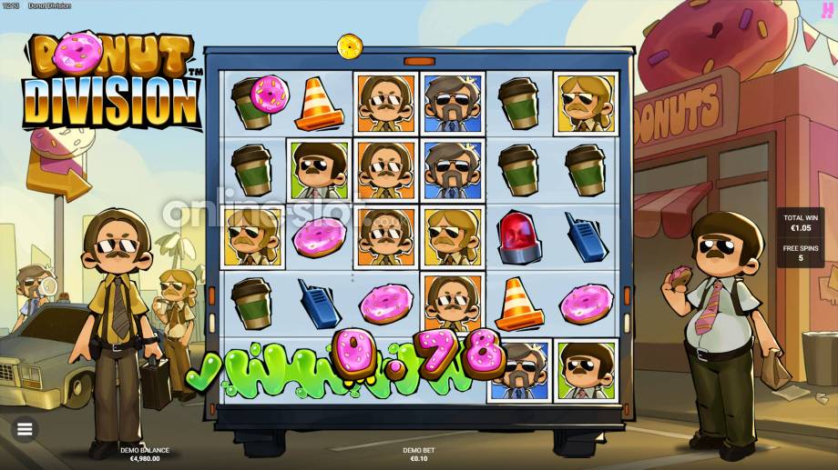 Donut Division slot Stakeout Bonus Free Spins