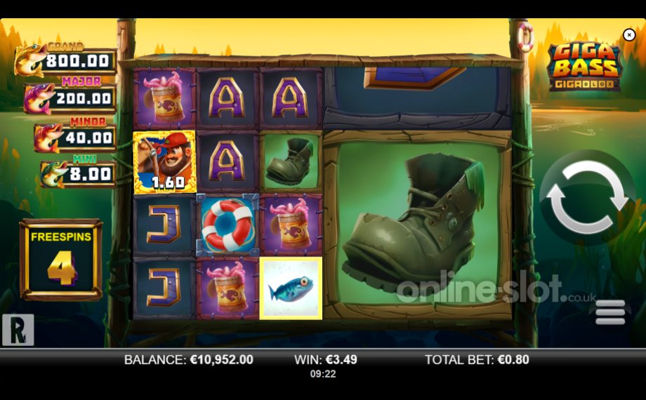 Giga Bass Gigablox slot freespins