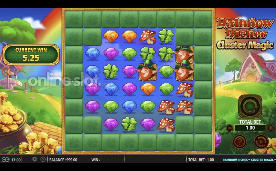 Rainbow Riches Cluster Magic slot base game