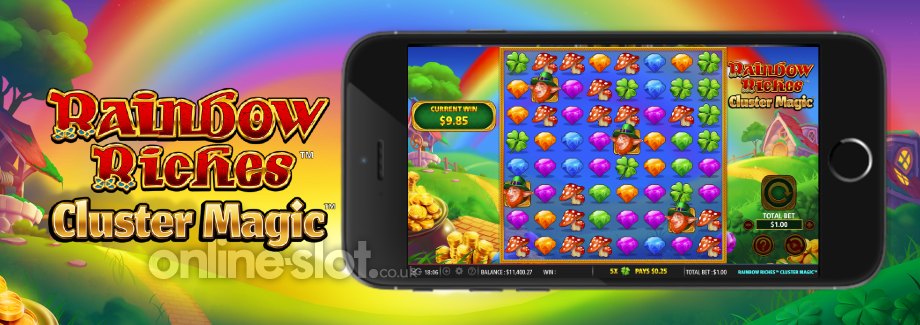 Rainbow Riches Cluster Magic slot mobile